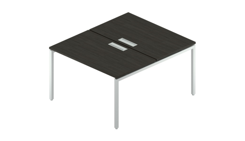 Сдвоенный стол с люком на металлокаркасе RM-2.1(x2)+F-46